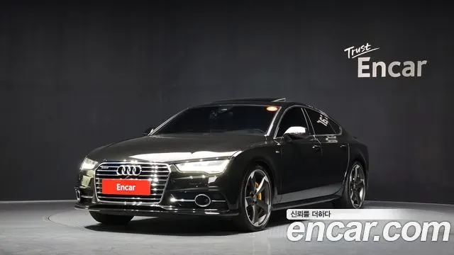 AUDI A7 2016 — 136 412 км, светло-золотистый, Корея — под ключ — фото 1