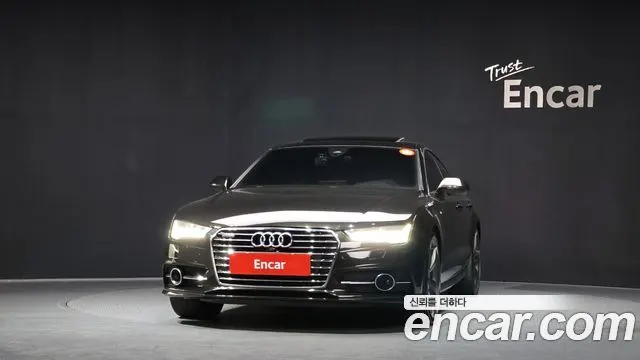 AUDI A7 2016 — 136 412 км, светло-золотистый, Корея — под ключ — фото 3