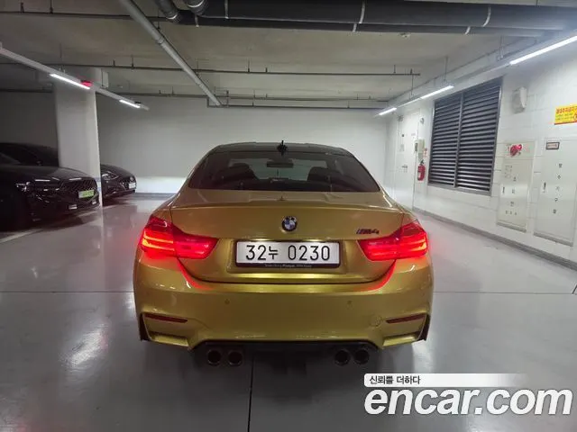 BMW M4 2016 — 80 136 км, светло-золотистый, Корея — под ключ — фото 2