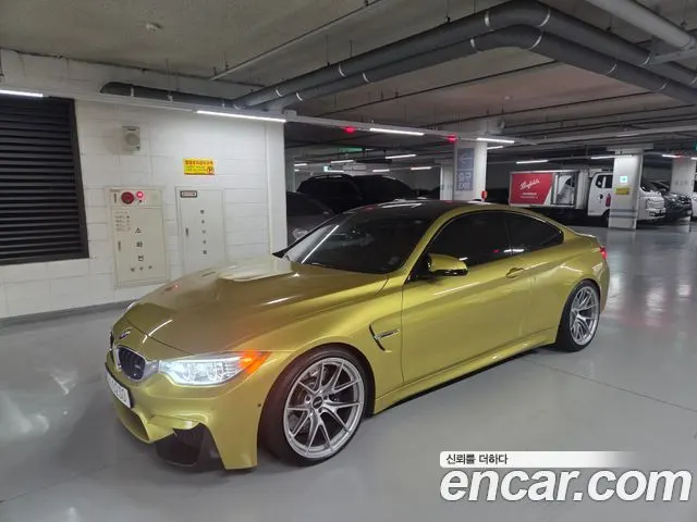 BMW M4 2016 — 80 136 км, светло-золотистый, Корея — под ключ — фото 3