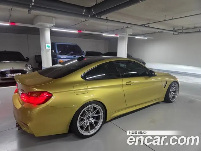 BMW M4 2016 — 80 136 км, светло-золотистый, Корея — под ключ — фото 4