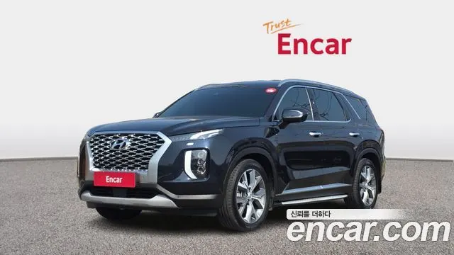 HYUNDAI PALISADE 2021 — 74 458 км, синий, Корея — под ключ — фото 1