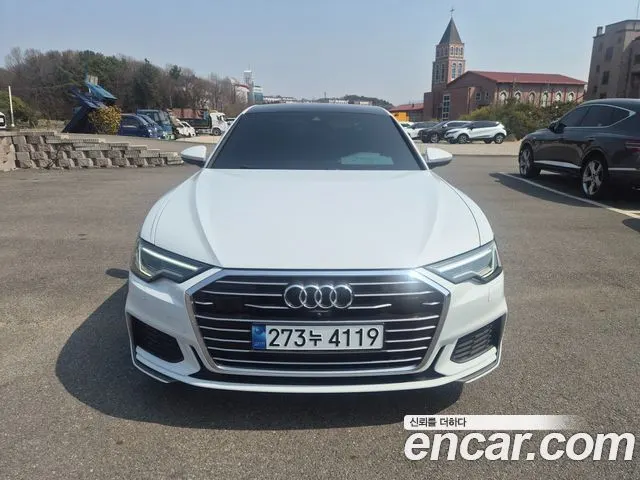 AUDI A6 2022 — 47 317 км, белый, Корея — под ключ — фото 1