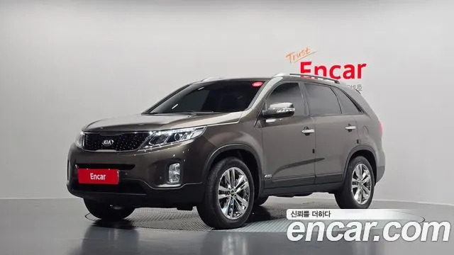 KIA SORENTO R 2014 — 153 513 км, коричневый, Корея — под ключ — фото 1
