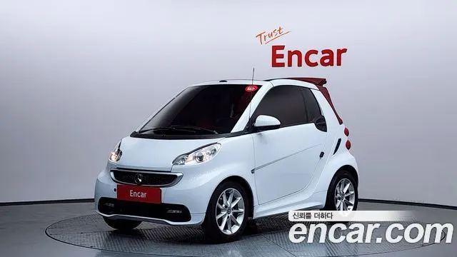 SMART FORTWO CABRIO 2014 — 120 057 км, белый, Корея — под ключ — фото 1