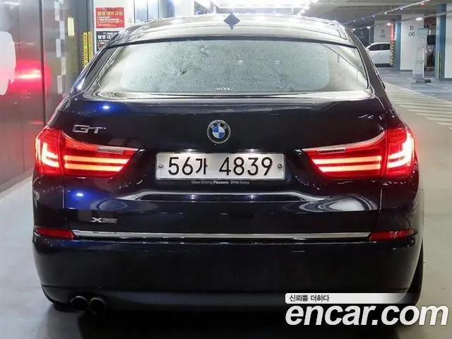 BMW 5 SERIES GT 2014 — 183 640 км, синий, Корея — под ключ — фото 4