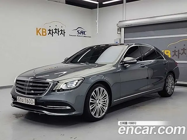 MERCEDES-BENZ S-CLASS W222 2018 — 144 644 км, серый, Корея — под ключ — фото 1