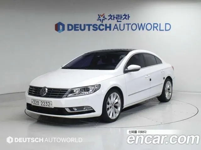 VOLKSWAGEN CC 2014 — 72 974 км, белый, Корея — под ключ — фото 1