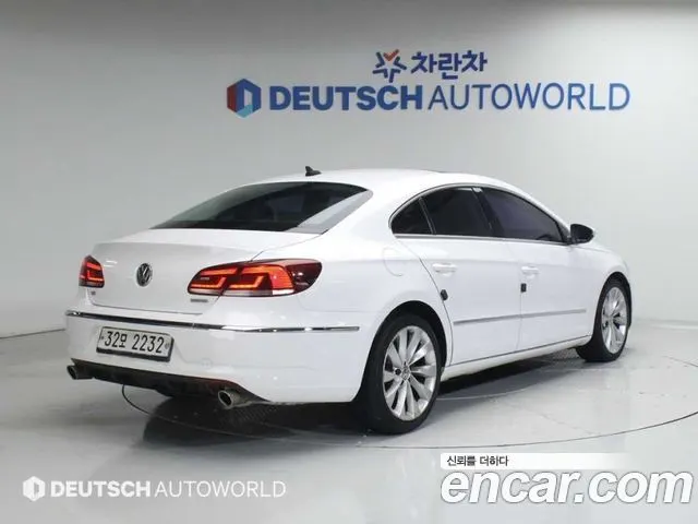 VOLKSWAGEN CC 2014 — 72 974 км, белый, Корея — под ключ — фото 2