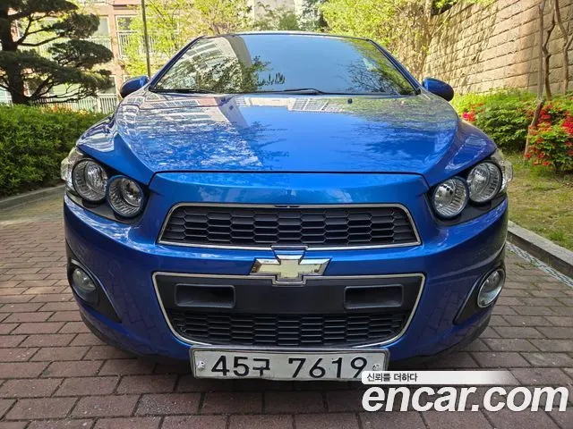 CHEVROLET AVEO HATCHBACK 2012 — 111 499 км, синий, Корея — под ключ — фото 3