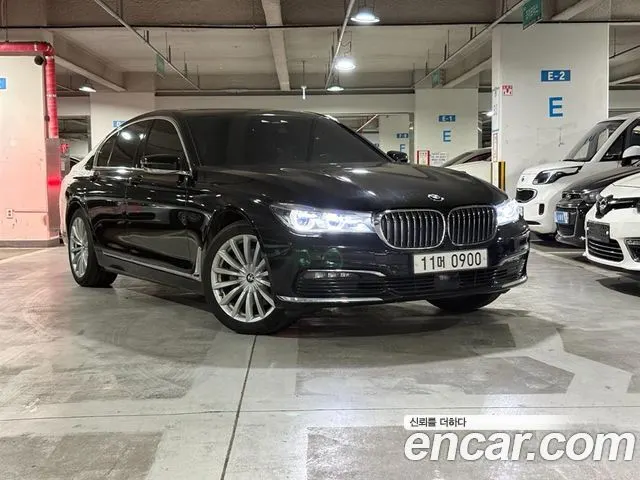 BMW 7 SERIES 2016 — 135 000 км, чёрный, Корея — под ключ — фото 2