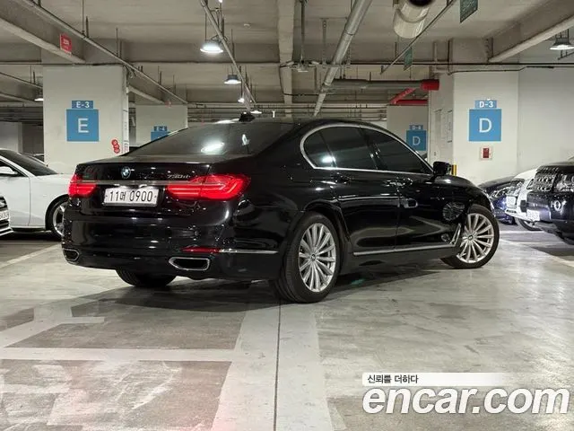 BMW 7 SERIES 2016 — 135 000 км, чёрный, Корея — под ключ — фото 3