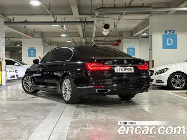 BMW 7 SERIES 2016 — 135 000 км, чёрный, Корея — под ключ — фото 4