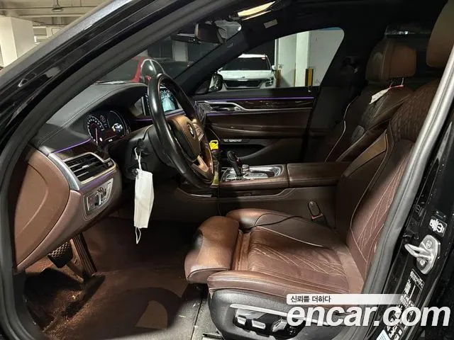BMW 7 SERIES 2016 — 135 000 км, чёрный, Корея — под ключ — фото 7