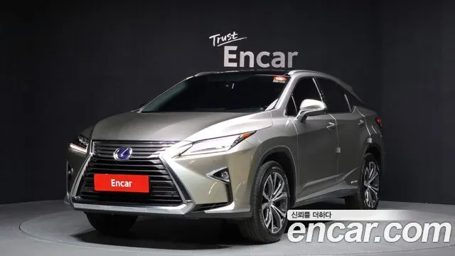 LEXUS RX450H 2017 — 58 301 км, светло-золотистый, Корея — под ключ — фото 1