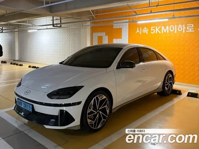 HYUNDAI IONIQ 6 2023 — 42 000 км, белый, Корея — под ключ — фото 3