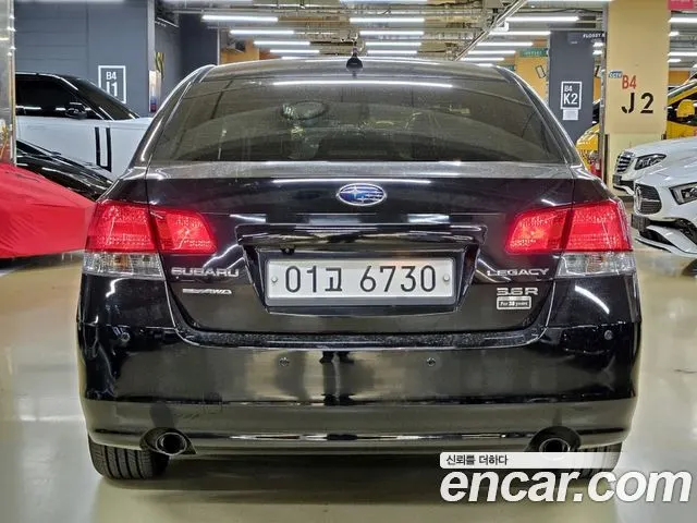 SUBARU LEGACY 2010 — 108 000 км, чёрный, Корея — под ключ — фото 4