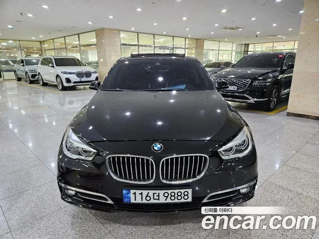 BMW 5 SERIES GT 2015 — 95 411 км, чёрный, Корея — под ключ — фото 2