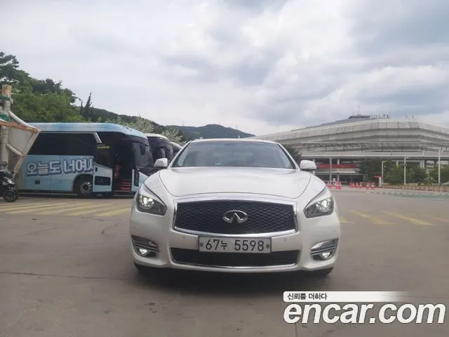 INFINITI Q70 2015 — 113 635 км, белый-перламутр, Корея — под ключ — фото 3