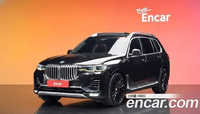 BMW X7 2019 — 157 473 км, чёрный, Корея — под ключ — фото 2