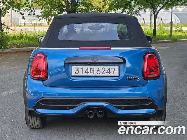 MINI COOPER S CONVERTIBLE 2023 — 69 688 км, синий, Корея — под ключ — фото 4