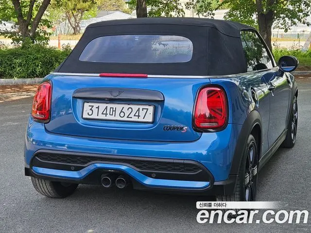 MINI COOPER S CONVERTIBLE 2023 — 69 688 км, синий, Корея — под ключ — фото 6