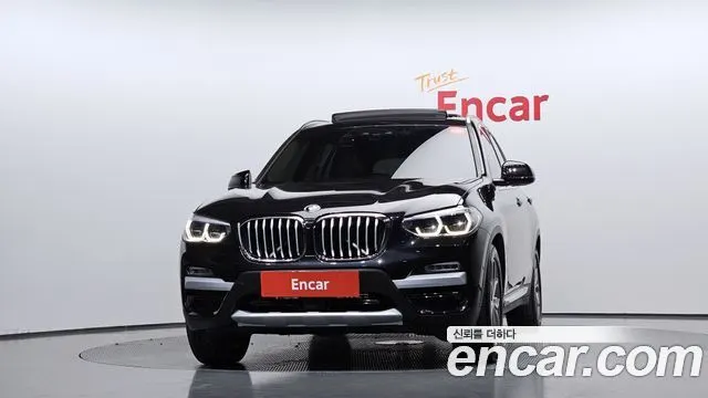 BMW X3 2019 — 124 424 км, чёрный, Корея — под ключ — фото 3
