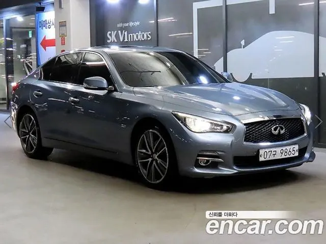 INFINITI Q50 2015 — 170 885 км, синий, Корея — под ключ — фото 1