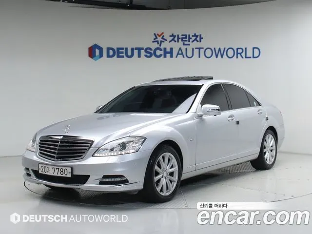 MERCEDES-BENZ S-CLASS W221 2012 — 105 777 км, серебристый, Корея — под ключ — фото 1
