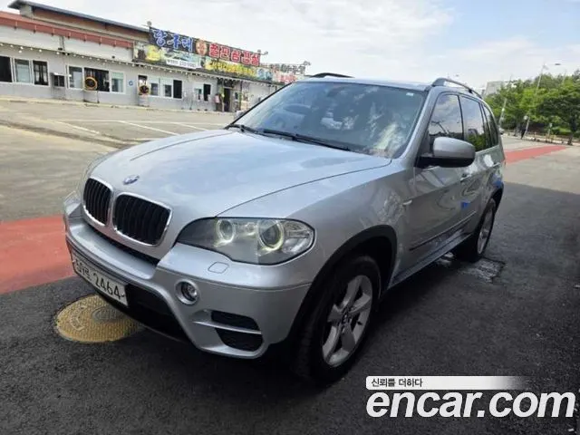 BMW X5 2011 — 96 904 км, серебристый, Корея — под ключ — фото 1