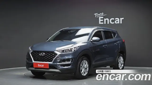 HYUNDAI TUCSON 2019 — 77 512 км, синий, Корея — под ключ — фото 1