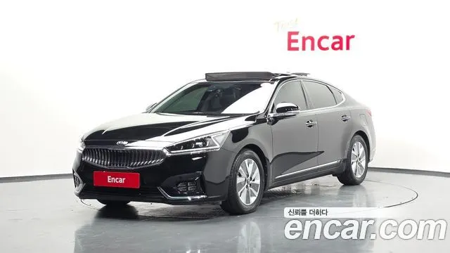 KIA K7 HYBRID 2017 — 147 660 км, чёрный, Корея — под ключ — фото 1