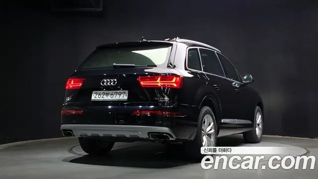 AUDI Q7 2019 — 108 792 км, чёрный, Корея — под ключ — фото 2
