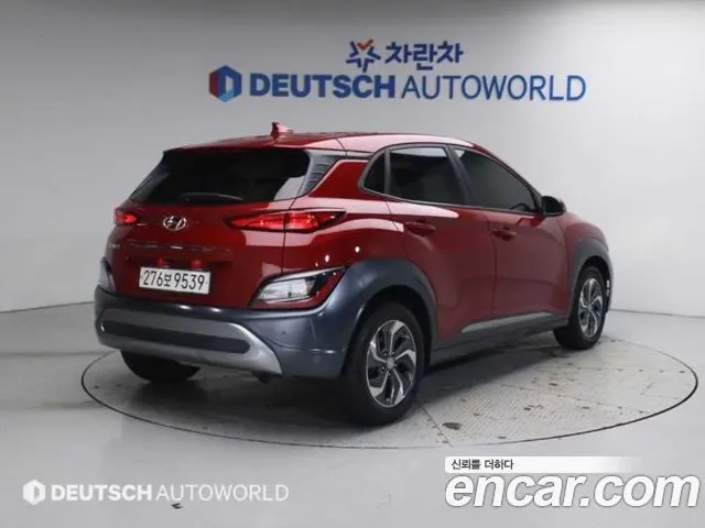 HYUNDAI KONA HYBRID 2021 — 114 383 км, красный, Корея — под ключ — фото 2