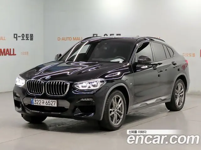 BMW X4 2021 — 90 832 км, чёрный, Корея — под ключ — фото 1