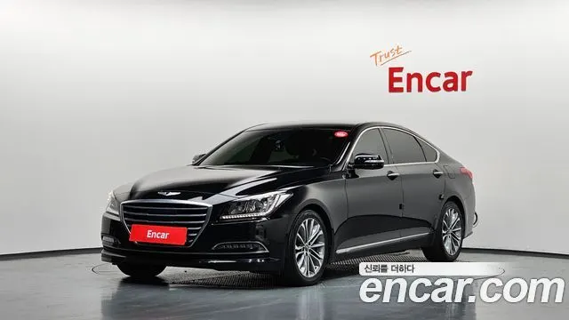 HYUNDAI GENESIS DH 2015 — 106 945 км, чёрный, Корея — под ключ — фото 1