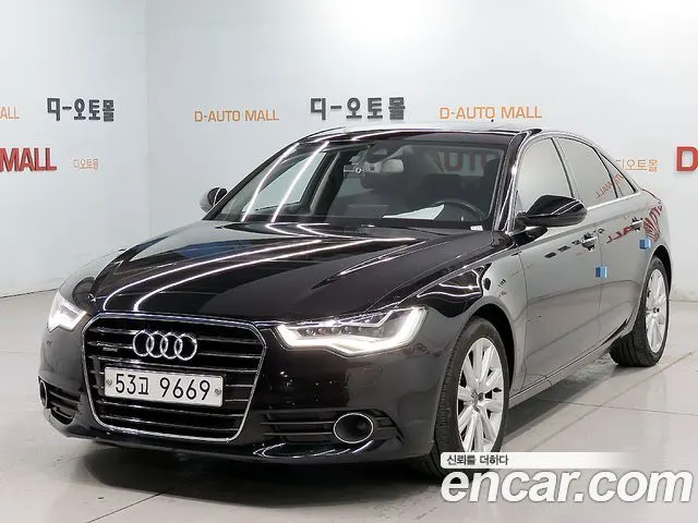 AUDI A6 2015 — 148 490 км, чёрный, Корея — под ключ — фото 1