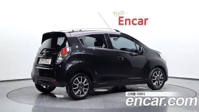 CHEVROLET SPARK 2012 — 147 636 км, чёрный, Корея — под ключ — фото 2