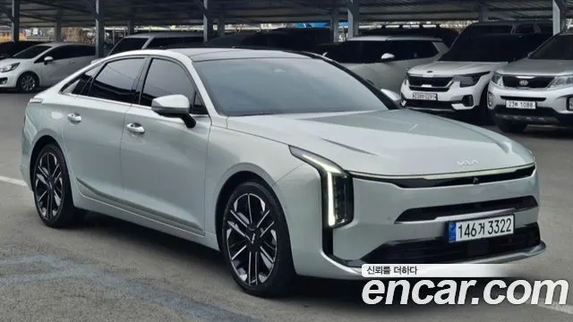 KIA K8 HYBRID 2025 — 22 843 км, светло-серебристый, Корея — под ключ — фото 1