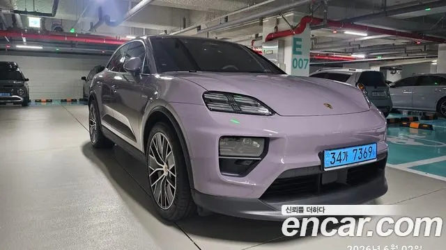 PORSCHE MACAN (EV) 2025 — 8 500 км, фиолетовый, Корея — под ключ — фото 1