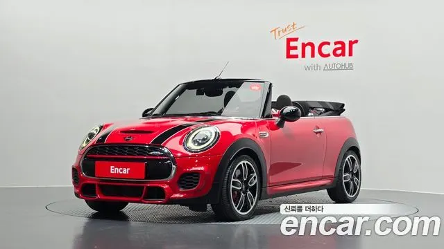 MINI COOPER S CONVERTIBLE 2019 — 92 163 км, красный, Корея — под ключ — фото 1