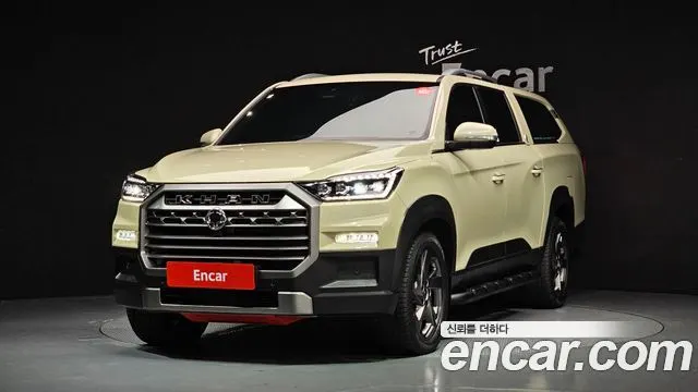 KGM REXTON SPORTS KHAN 2024 — 7 060 км, белый-перламутр, Корея — под ключ — фото 1