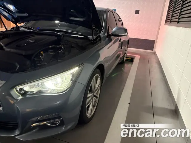 INFINITI Q50 2014 — 94 000 км, серебристый, Корея — под ключ — фото 2