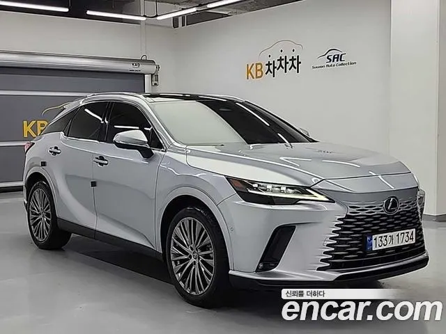 LEXUS RX350H 2023 — 97 270 км, серебристо-серый, Корея — под ключ — фото 4