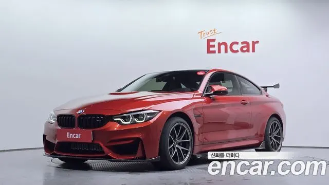 BMW M4 2018 — 21 370 км, оранжевый, Корея — под ключ — фото 1