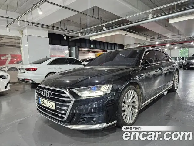 AUDI A8 2021 — 139 000 км, чёрный, Корея — под ключ — фото 2