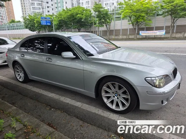 BMW 7 SERIES 2007 — 68 000 км, серебристый, Корея — под ключ — фото 3