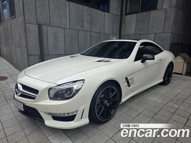 MERCEDES-BENZ SL-CLASS 2014 — 55 000 км, белый, Корея — под ключ — фото 1