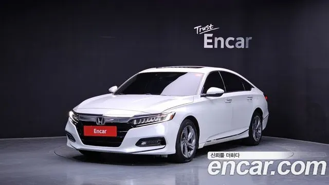 HONDA ACCORD 1 (0 ПОК.) 2018 — 124 236 км, белый, Корея — под ключ — фото 1