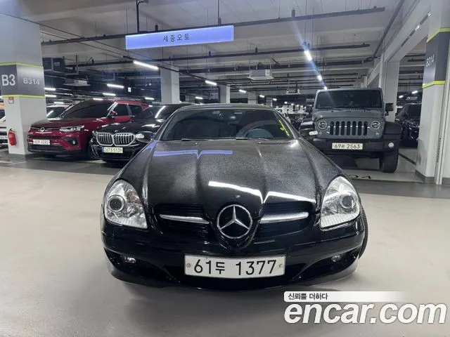 MERCEDES-BENZ SLK-CLASS 2005 — 142 637 км, чёрный, Корея — под ключ — фото 2